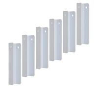 Veemoon 6 Piezas Barrera de Puerta para Ñiño de Acero al Carbono Ranura en Forma de U para Mayor Estabilidad y Durabilidad, Adecuado para Interiores y Familias