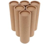 Veemoon 6 Piezas Caja Cilíndrica De Papel para Aceites Esenciales Recipiente para Aceite Tubo De Cartón para Envíos Unidades para Enviar y Almacenar Documentos y Obras De Arte