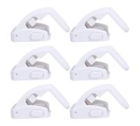 Veemoon 6 Piezas Cerradura de Seguridad para Refrigerador Bloqueo Autoadhesivo sin Taladro para Cocina y Muebles Protección Infantil y Soporte para Personas Mayores