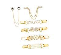 Veemoon 6 Piezas Clip de Camisa Mujer de Accesorios de Suéter de Aleación Clips de Chal y Cárdigan y Fijación y Estilizada