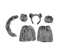 Veemoon 6 Piezas Diademas con Orejas de de Peluche para Cosplay Diseño de Pelo Accesorio Cómodo para Fiestas de Halloween Temáticos para Adultos