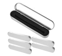 Veemoon 6 Piezas Estuche Metalico para Lápices Caja Organizadora de Papelería Rectangular de Hojalata Duradera Estuche Escolar con Tapa Integrada para Estudiantes