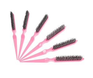 Veemoon 6 Piezas Peine Despuntador de Tres Hileras Peine Profesional para Peinar el Cabello para Salón de Belleza y Hogar