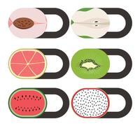 Veemoon 6 Uds Cubierta De Cámara Cubierta De Cámara Web Ordenador Portátil Deslizador Plano Abs