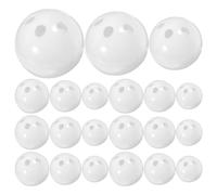 Veemoon 60 piezas de insertos de sonajero, bolas de plástico que hacen | Cajas de campanas huecas, suministros para manualidades de muñecas, sonido suave y claro, accesorios de costura para animales