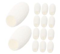Veemoon 60 piezas Unidades Bolas de Seda para Limpieza Facial Profundas y Suaves Cuidado Natural para Sensible Exfoliantes y Versátiles para Diaria