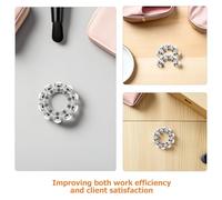 Veemoon 60 Silenciadores de Goma para Tijeras de Peluquería Amortiguadores Transparentes de 30 MM Accesorios para Barbería y Salón Tope Silencioso para Mango Uso Profesional y