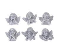 Veemoon 60 Unidades Charm de Resina Dije de Ángel para Manualidades Diy, Accesorio Decorativo de Modelado en Resina Plata para Proyectos Creativos y Regalos Personalizados Varios estilos