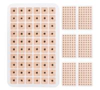 Veemoon 600 Parches de Acupuntura Oreja Semillas de Espiga Claras para Estimular Puntos Auriculares y Mejorar la Circulación Sanguínea en Verano e Invierno