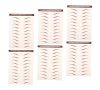 Veemoon 6hojas Pegatinas Para Cejas Simuladas De Adhesivo Pegatinas De Transferencia Para Cejas Maquillaje Para Mujeres Uso Diario El Baño o Gym