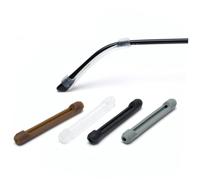 Veemoon 6pares Fundas Antideslizantes Pies De Silicona Para Gafas De Sol Protector De Patillas Para Uso Diario Transparentes y Negros