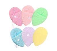 Veemoon 6piezas Borlas Limpiadoras Faciales de Esponjas Exfoliantes Suaves para Lavarse la Cara para Limpieza y Exfoliación