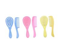 Veemoon 6piezas Champú Peine y Cepillo De Masaje Para Recién Nacidos Elimina Costra Láctea Unidades