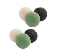 Veemoon 6piezas Esponjas Naturales Para Rostro Redondas Limpieza Facial y Ecológica Exfoliantes Veganos Para Piel Sensible