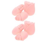 Veemoon 6piezas Fundas Protectoras para Brochas de Maquillaje Almacenamiento de Silicona Organizador de Viaje Reutilizable para Maquillaje para Viajes Esposas y Novias