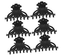 Veemoon 6piezas Horquilla Escarchada para Mujer Pinzas Grandes Cabello Grueso Accesorios de Peinado para Maquillaje y Ejercicio