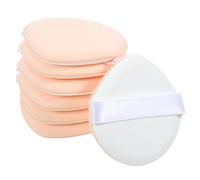 Veemoon 7 Esponjas de Maquillaje de Silicona para Polvo Seco y Húmedo Discos Flexibles de Color Piel Doble Cara para Aplicación Precisa y Uso Reutilizable Rostro