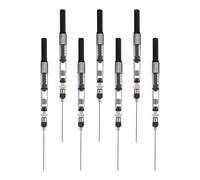 Veemoon 7 Piezas Absorbedor de Tinta Fácil de Recarga de Acero Inoxidable y Plástico Herramienta Portátil para Pluma Estilográfica para Uso en Interiores y Escolares
