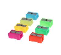 Veemoon 72 Piezas Sacapuntas Plástico Mini Colores Surtidos para Portátil Fácil y Limpieza Escolar Color Aleatorio