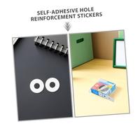 Veemoon 750 Piezas Etiquetas Adhesivas de Refuerzo para Círculos Autoadhesivos Resistentes para Reparar y Proteger Perforadas Papeles Cuadernos y