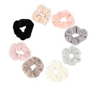 Veemoon 8 piezas Coleteros de Pelo Elásticos Suaves Bandas de Pelo Intestino Grueso Accesorios para Mujer y Niñas y Cómodos para Diario