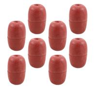 Veemoon 8 Piezas Flotador de Espuma PVC Rojo para Cuerda y Red de Pesca | Marcador Tubular para Sujetadores de Kayak y Líneas de Muelle, Resistencia Uv, Agua No Salada y Mar Profundo