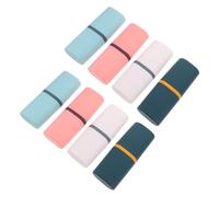 Veemoon 8 Piezas Porta Cepillos y Pasta de Dientes Portátil con Vaso Compacto y Resistente para Viaje Camping Escuela y Baño Diseño Multipropósito para Almacenamiento Higiénico y Ahorro de