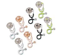 Veemoon 8piezas De Broche Broche De Enfermera De Aleación Creativo De Dibujos Animados De Estetoscopio Prendedor Decorativo Para Solapa