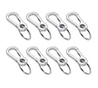 Veemoon 8piezas Llavero de Mosquetón Metálico para Coche de Clips Resistentes y Compactos para Llaves Diseño Portátil y Duradero para Hombres y Mujeres