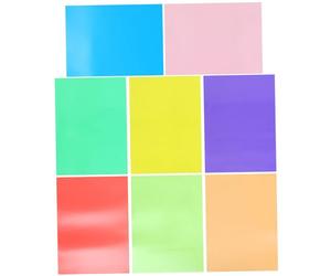 Veemoon 9 Hojas Papel colorido alas de celofán de color celofán de color transparente envoltura de envase papel de papel de cuadrados envolventes de 9pcs