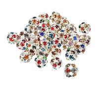 Veemoon 90 Piezas Cuentas de Gemas de Imitación para Manualidades Cuentas Espaciadoras de Joyería Sueltas para Hacer Abalorios