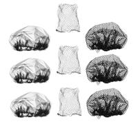 Veemoon 9piezas Gorra Anticaída de Cómoda Cabello Redecilla Pelo para Niña Protector Anticaída para Uso Doméstico