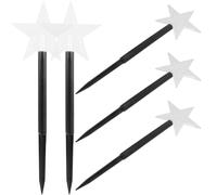 Veemoon Accesorios de Iluminación Navideña para Jardín 5 Piezas Colgantes de Estrella para Decoración Exterior, Luces Solares para Patio y Césped, Luces LED Creativas para Navidad