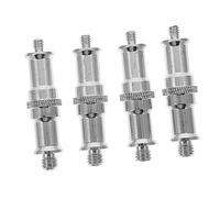 Veemoon Adaptador De Tornillo 1/4 a 3/8 para Cámara DSLR Fotógrafos Profesional Práctico Negro 4 Piezas para Soporte De Iluminación y Trípode