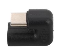 Veemoon Adaptador en Forma Smartphones y Laptops, Protección para Conector USB-c y Reducción de Tensión en Cable, Color Negro y Material Plástico