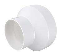 Veemoon Adaptador Reductor de Conducto Abs Resistente E Impacto para Sistemas de Ventilación y Cultivo Hidropónico, Conexión de 150mm a 100mm Blanco