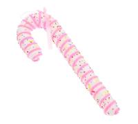 Veemoon Adorno Colgante de Bastón Navideño para Árbol de Navidad Color Rosa Accesorio para Fotos Decoración para Fiestas Interiores y Exteriores