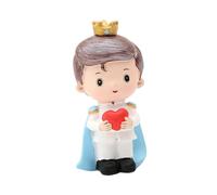 Veemoon Adorno Decorativo de Resina para Pasteles Figura de Príncipe y Princesa Diseño Tridimensional Realista Compacto y Ligero Decoración Creativa para Fiestas y Cumpleaños