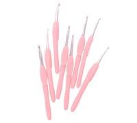 Veemoon Agujas de Crochet para Tejer Suéteres 8 Piezas Mango Suave de Tpr Rosado Herramientas de Crochet Artesanal para Manualidades DIY y Tejido Fácil en Casa o Viaje