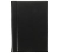 Veemoon Álbum de Colección de Monedas con Bolsillos Transparentes Organizador Portátil de PU Cuero Negro Funda Resistente para Almacenamiento de Fichas y Monedas Pequeñas