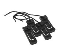 Veemoon Aletas de Nylon para Tabla de Paddle Surf Negro, 4 Piezas, Accesorio para Aumentar Estabilidad y Dirección en Surf al Aire Libre