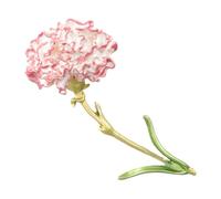 Veemoon Alfiler Decorativo de Flor de Clavel Rosa para Mujer Alfiler Elegante para Ropa y Chal Pin de Solapa Delicado para Suéteres y Vestidos