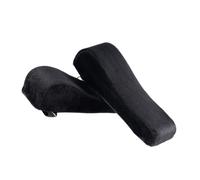 Veemoon Almohadilla del Reposabrazos De Espuma Viscoelástica 2 Piezas Tamaño Estándar Funda Negra Antidesgaste Soporte Cómodo para Silla De Oficina y Hogar