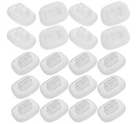 Veemoon Almohadillas Nasales Antideslizantes de Silicona para Gafas Infantiles, 10 Pares, Color Mate, para Puente Nasal, Reemplazo Cómodo y Duradero, Kit Reparación para Uso Diario