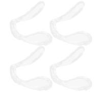 Veemoon Almohadillas Nasales para Gafas de Plástico Transparentes U Tipo en Forma de Herradura 4 Piezas Repuesto para Puente Nasal Reducción de Presión y Comodidad Diaria