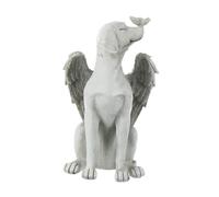 Veemoon Ángel Conmemorativo para Perros Estatua Alas de Resina Realista para Jardín Exterior Memorial para Mascotas Perdido