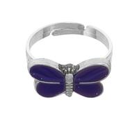 Veemoon Anillo de Libélula para Niñas Que Cambia de Color Según el Estado de Ánimo, Ajustable, de Aleación de Zinc y Epoxi, Accesorio Divertido para Niñas y Adolescentes, Joya Infantil