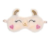 Veemoon Antifaz para Ojos Opaco Diseño de Alpaca, de Ojos Cómoda de Felpa, Tamaño Estándar, contra Luz Natural para Dormir, Adecuado para Mujeres y Niñas