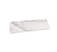 Veemoon Bandeja de Cerámica Gris de Mármol para Baño y Tocador Organizador Compacto para Accesorios de Baño Maquillaje y Joyería Resistente y Fácil de Limpiar