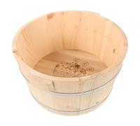 Veemoon Bañera Para Remojar Los Pies Cubo De Madera Para Baño De Pies Sin Pintura Aislamiento Térmico Para Niño Niña Uso Doméstico